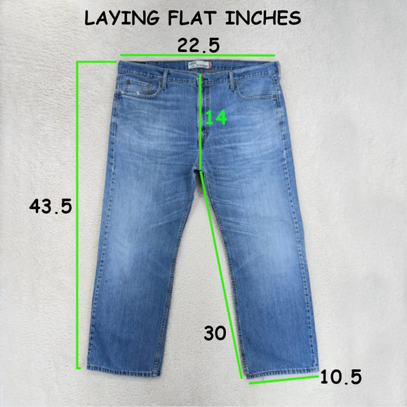 Levi's 569 Loose Straight Jeans Mens Size 42x32 Denim Rodeo Western Casual Ranch - Picture 3 of 10